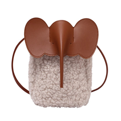 Corduroy Elephant Phone Bag – Luxury Bucket Shoulder Purse for Women