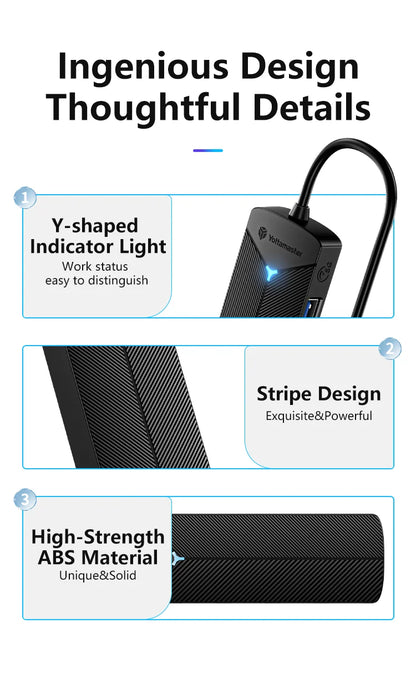 Yottamaster 4-in-1 USB 3.0 Hub | 5Gbps | Ultra-Slim OTG Adapter | USB-A & Type-C | For PC & Mac