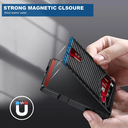 RFID Blocking Pop-Up Metal Wallet with Money Clip