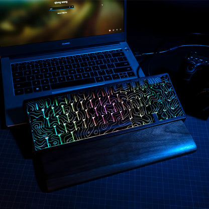 XVX Topographic Keycaps 118 Keys – OEM Profile, Shine-Through, IMD-Tech, Side Print
