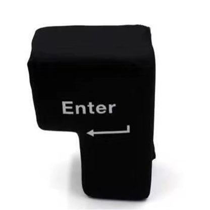 Giant USB Enter Key Pillow – Soft Decompression Stress Relief Toy for Office & Desk