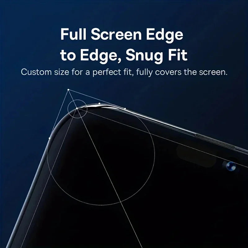 6-in-1 Anti-Spy Privacy Screen Protector for iPhone 16/15/14/13/12/11 – Tempered Glass + Camera Glass