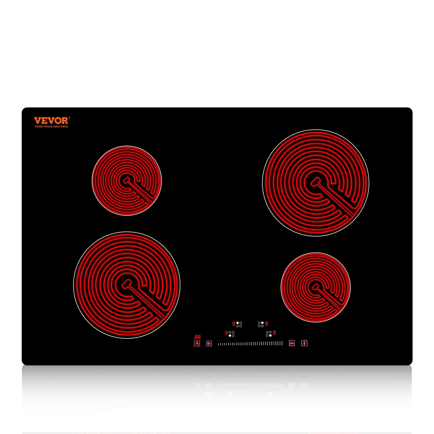 SucceBuy Built-in Induction Cooktop 2/4/5 Burners | 12/24/30in Ceramic Glass, Household & Commercial