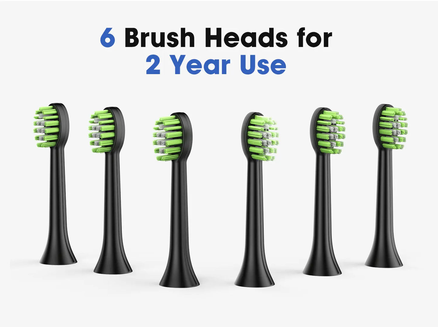 Jeenk JK-Y05 Sonic Electric Toothbrush | 4 Modes | 6 Heads | Smart Timer | Waterproof