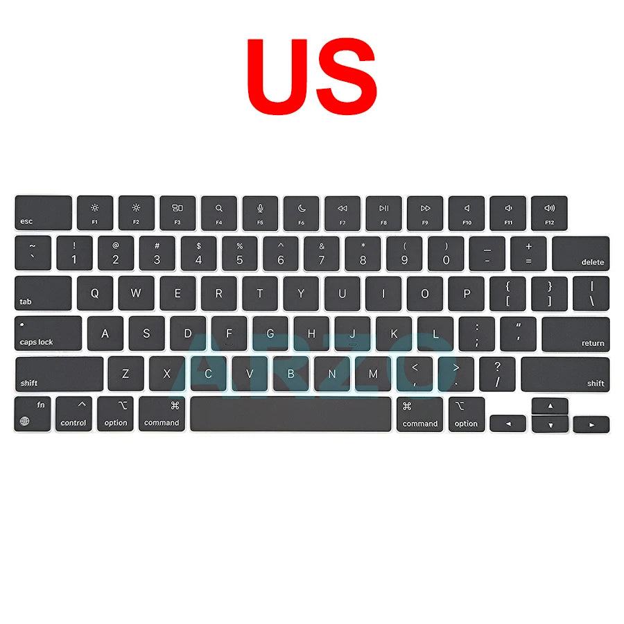 MacBook Pro Air Keycap Replacement Set M1 M2 M3 — 13" 14" 16" Keyboard Repair (A2442 A2485 A2779 A2780 A2681 A2941)