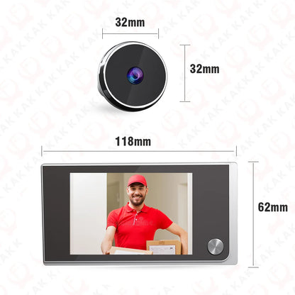 KAK Digital Door Peephole Camera – 3.5" HD Screen 120° Wide Angle Door Viewer