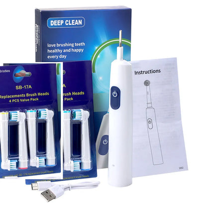 Sonic Rechargeable Electric Toothbrush – 5 Modes, 4 Brush Heads, Waterproof