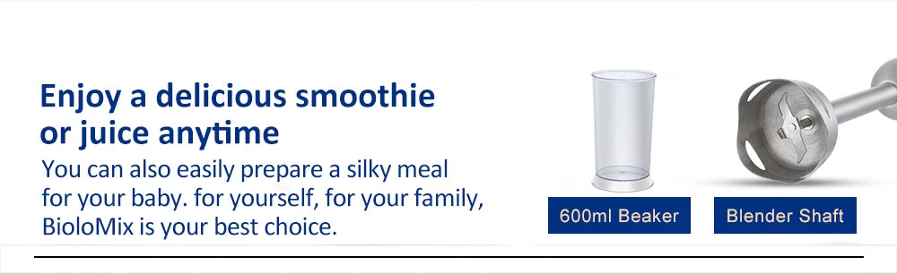 BioloMix 5-in-1 Blender TB-1800 | 1800W | Smoothie, Soup & More | EU 220V