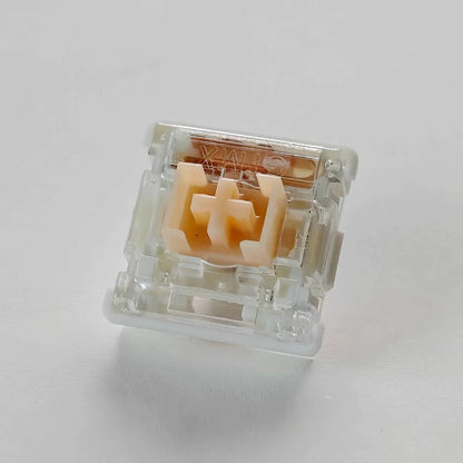 OUTEMU OTM Low Profile Silent Switches – Pink Linear / Yellow Tactile, Hot-Swap, for Ultra-Thin Mechanical Keyboards