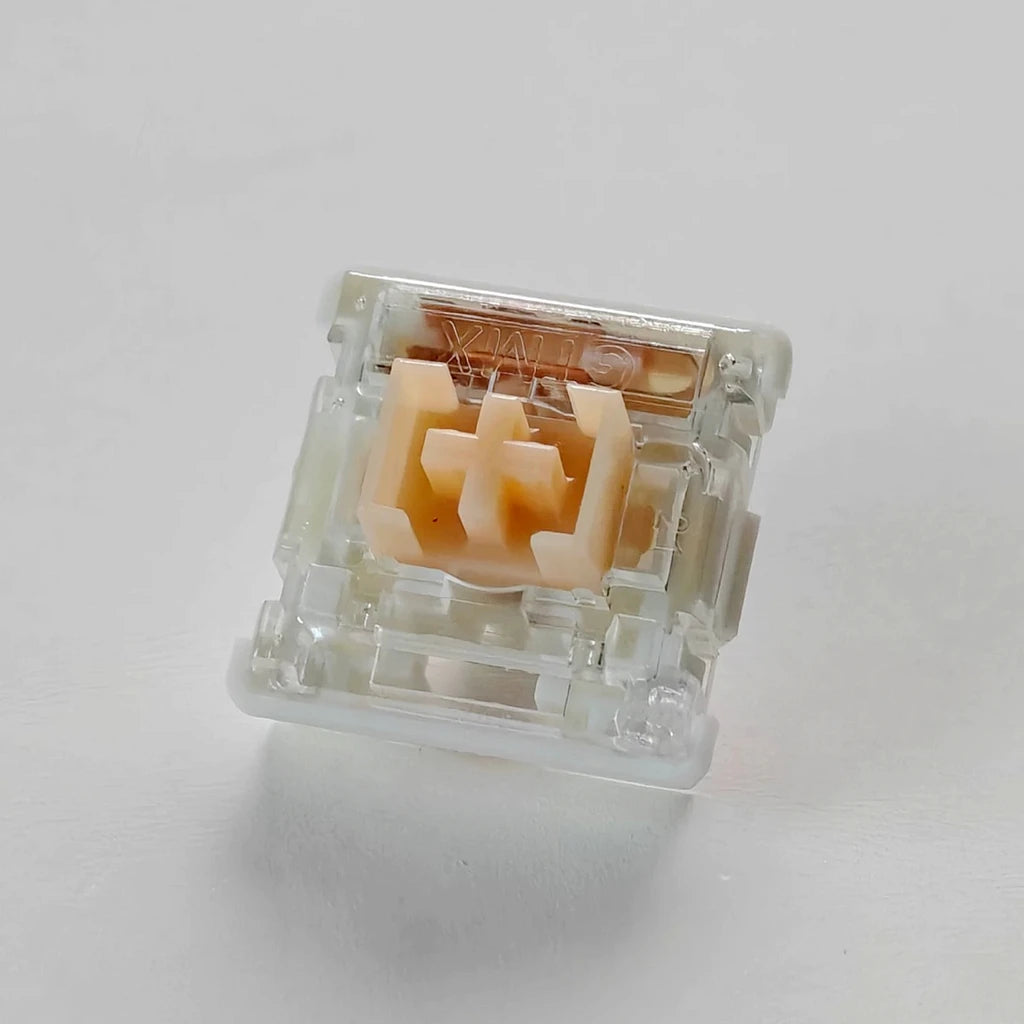 OUTEMU Low Profile Silent Mechanical Switch — Pink/Yellow, Linear/Tactile, 3-Pin