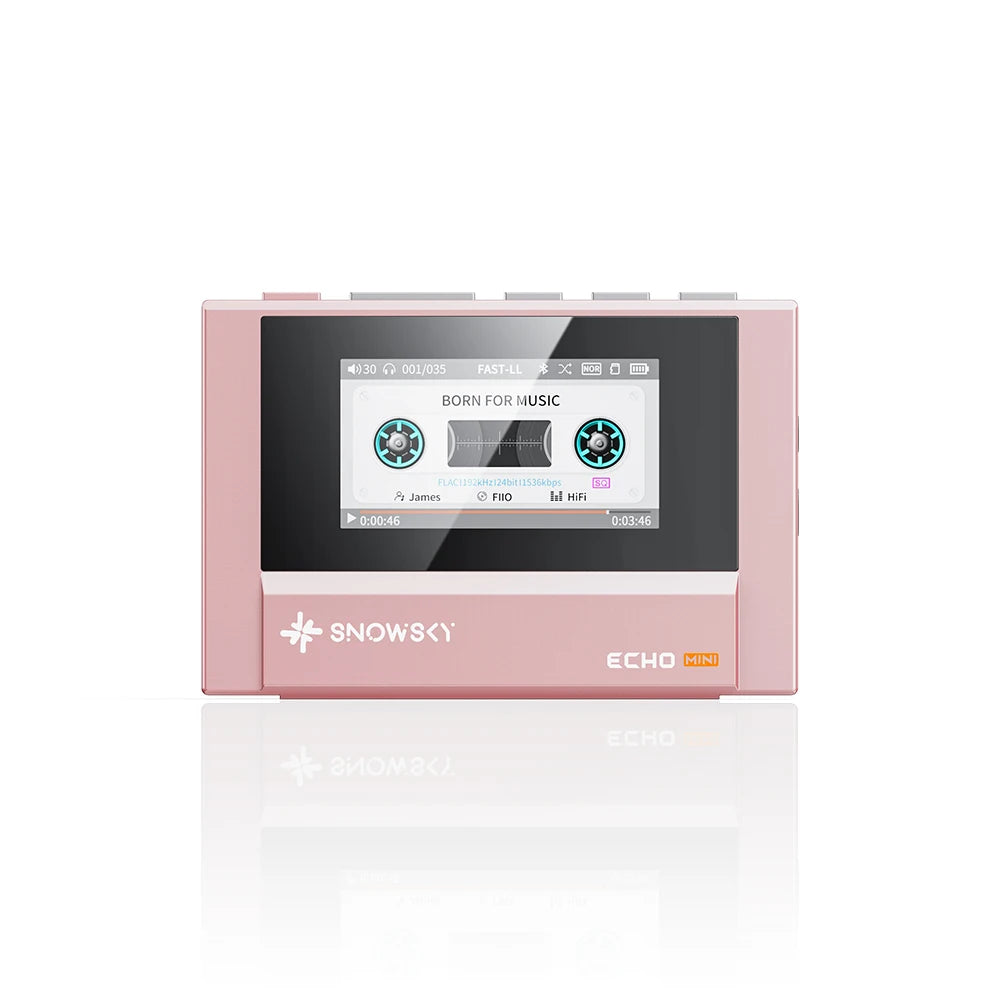 FiiO Echo Mini HiFi Bluetooth MP3 Player – 15Hrs, 3.5mm & 4.4mm Output, Pure Music