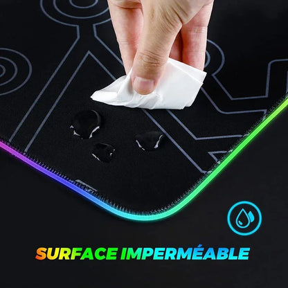 RGB Gaming Mouse Pad XXL with Backlight – Multiple Sizes, Non-Slip Rubber, 3mm