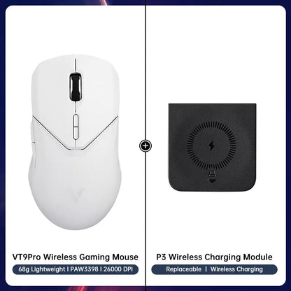 Rapoo VT9PRO Wireless Gaming Mouse – 68g Ultra-Light, PAW3395 26000DPI, 8K Polling, 8 Buttons
