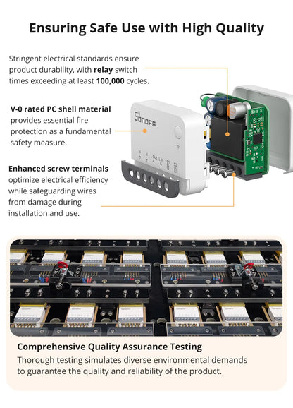 SONOFF ZBMINIR2 Extreme Zigbee Smart Switch – Detach Relay, eWeLink, ZBBridge-U, 2400W