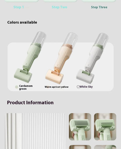 LISI Pet Grooming Vacuum Kit – 5 Brushes, 0.3L Dust Cup, HEPA Filter, 70W, Cat & Dog