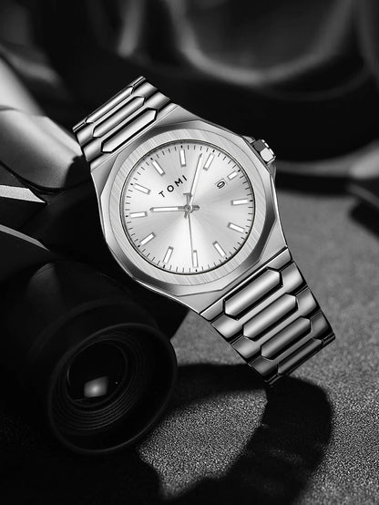 TOMI Luxury Men’s Watch & Gift Box Set – Business Quartz Watch