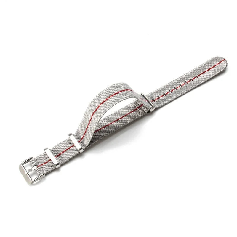 Elastic NATO Nylon Watch Strap 18/20/22mm | Breathable Woven Watchband