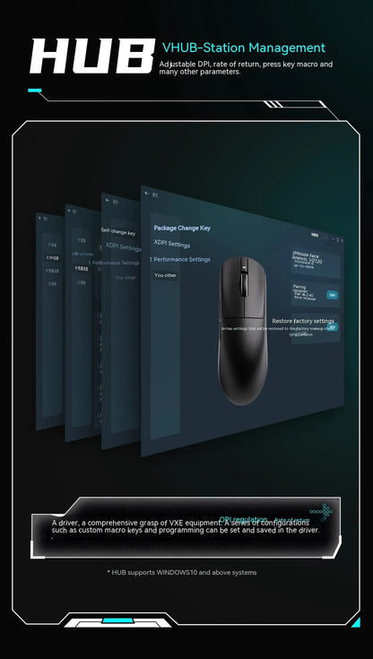 VXE Dragonfly R1 Pro Wireless Gaming Mouse – PAW3395, 2KHz, Nordic 52840, BT5.4
