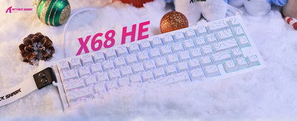 Attack Shark X68 HE Rapid Trigger Mechanical Gaming Keyboard – 60%, Hall Effect, 8KHz, Hot Swap