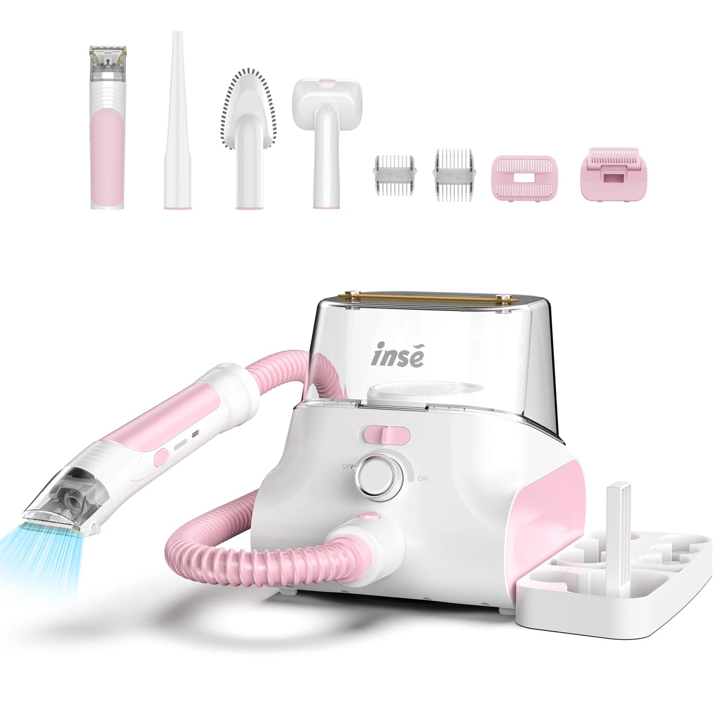 INSE P30 Dog Grooming Vacuum Kit – Ultra-Low Noise, 4.5L, Pet Clipper & Hair Cleaner