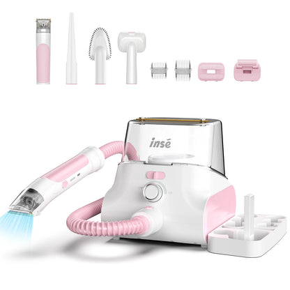 INSE P30 Dog Grooming Vacuum Kit – Ultra-Low Noise, 4.5L, Pet Clipper & Hair Cleaner