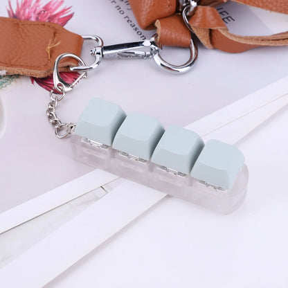 4-Key Mechanical Keyboard Switch Tester – DIY Keycaps, Fidget Toy, Stress Relief Keychain