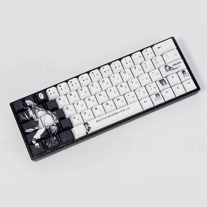 Chainsaw Man Anime Keycaps – PBT Dye-Sub, Cherry Profile, 74–140 Keys, for Mechanical Keyboard