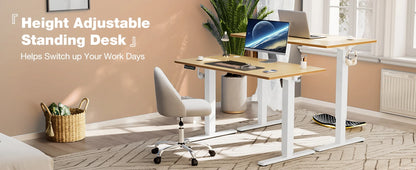 JHK Electric Standing Desk 40x24" | Height Adjustable Sit-Stand Workstation