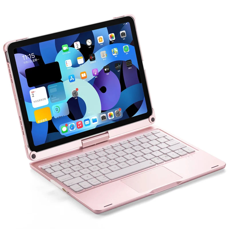 Bluetooth Magic Keyboard Case for iPad Pro 11 / Air – Backlit, Multi-Language, Trackpad
