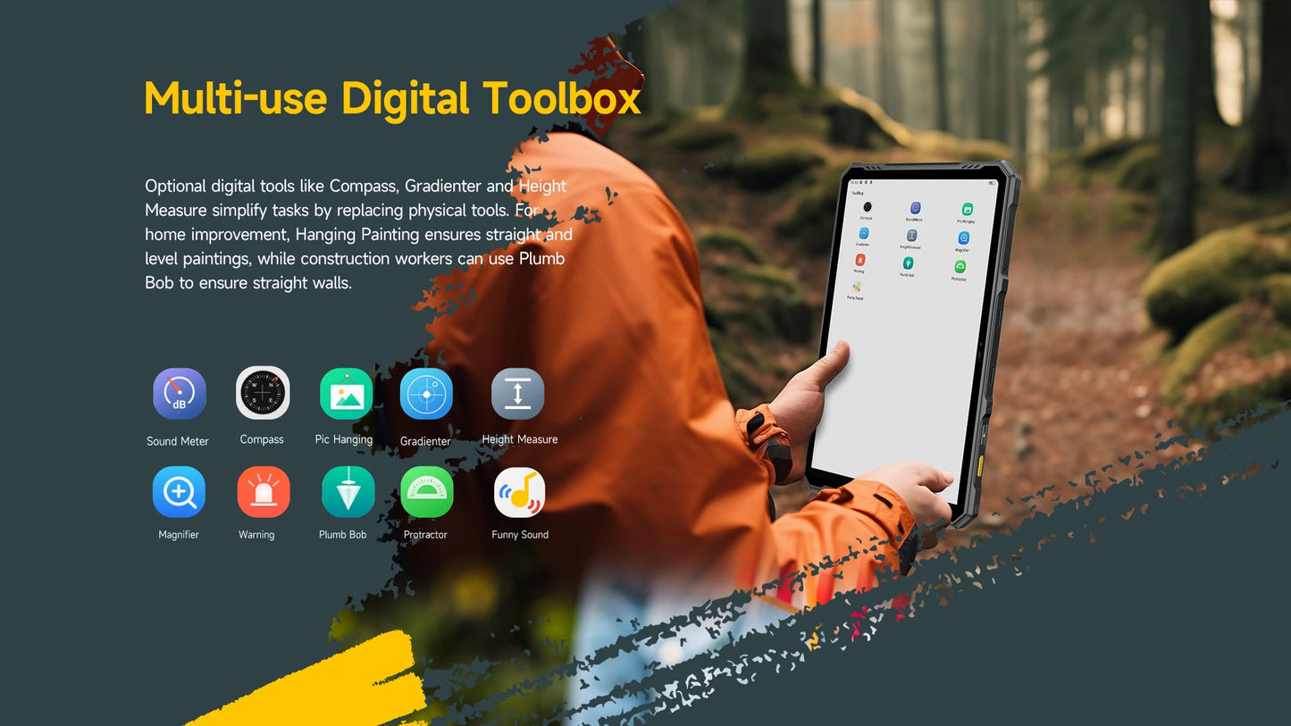 Ulefone Armor Pad 3 Pro – Rugged Tablet, 33280mAh, MT8788, 16GB+256GB, 10.36" 2K, 50MP, 4G LTE, Android 13