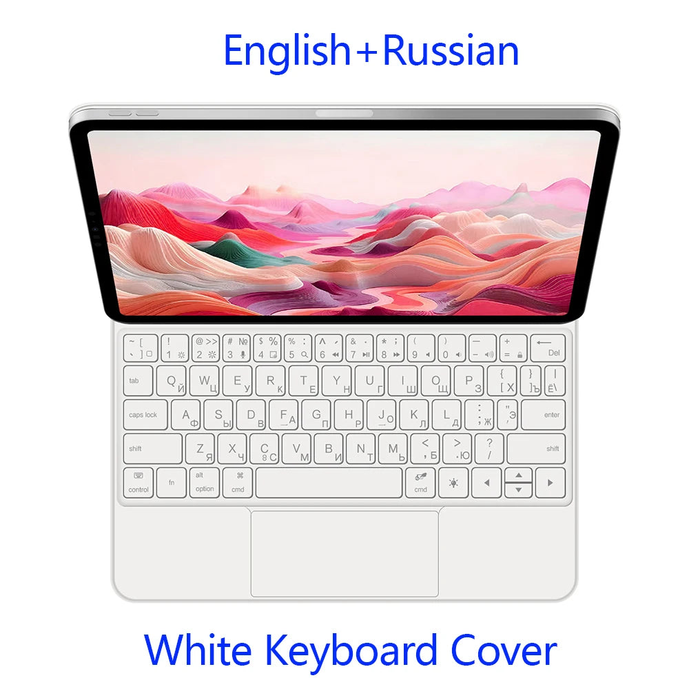 Backlit Magic Keyboard Case for iPad Air 11" M2/M3/M4 2024-2026 – Multi-touch, Smart Folio