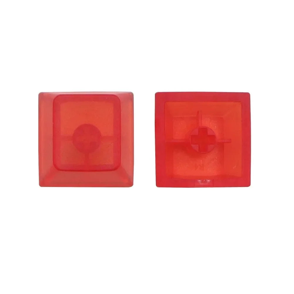 Frosted Transparent Cherry Profile R4 Keycaps – 10/20pcs Blank Backlit, MX Switch, DIY