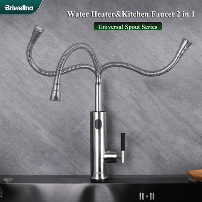 Briwellna 2-in-1 Instant Electric Water Heater Faucet | 3300W | 220V | Kitchen & Bathroom | CE Certified | EU Plug