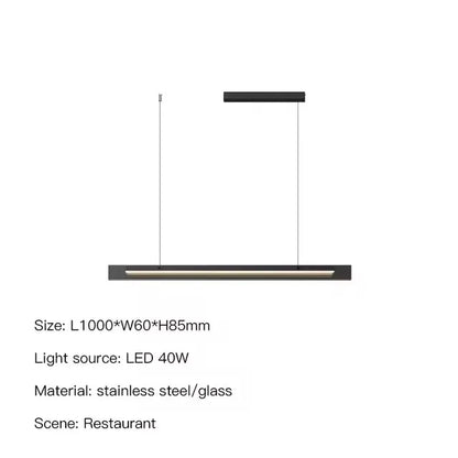 Modern Minimalist Style LED Chandelier for Living Dining Room Kitchen Office Desks Bar Home Decoration Hanging Light Fixture