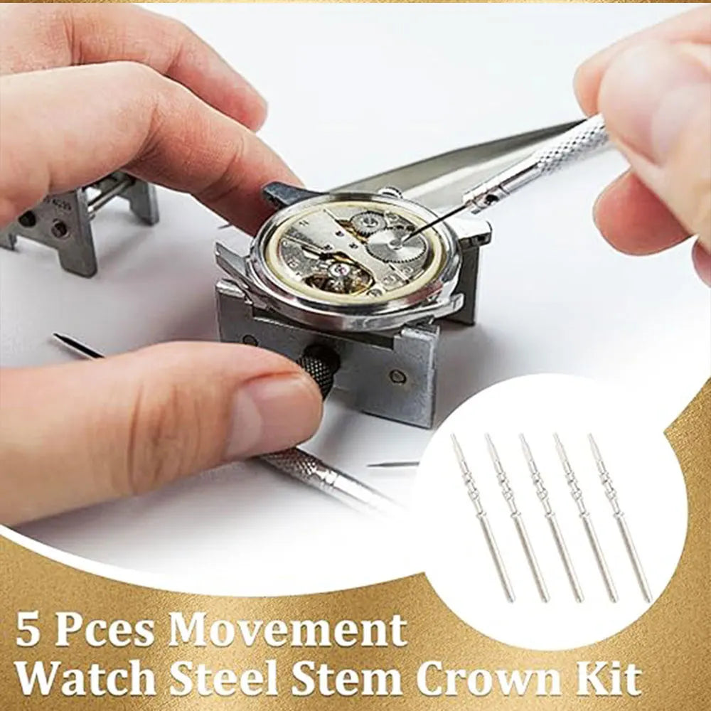 Stainless Steel Watch Crown Stem for NH35 / NH36 / NH38 / NH39 Automatic Movements