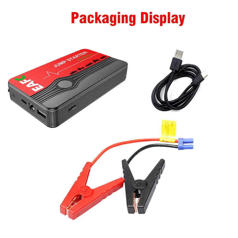 Car Jump Starter 600A-2000A | 12V Portable Battery Booster & Power Bank for Emergency Start (EAFC)