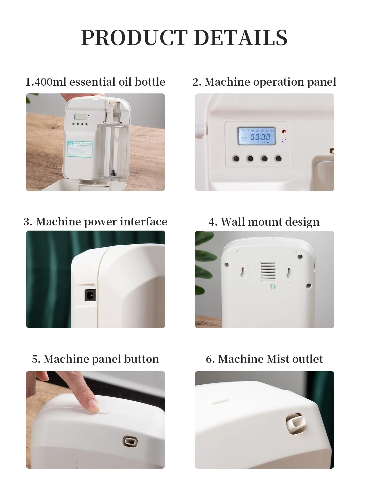 Namste Bluetooth Aromatherapy Machine 500m³ – Smart Home & Office Scent Diffuser