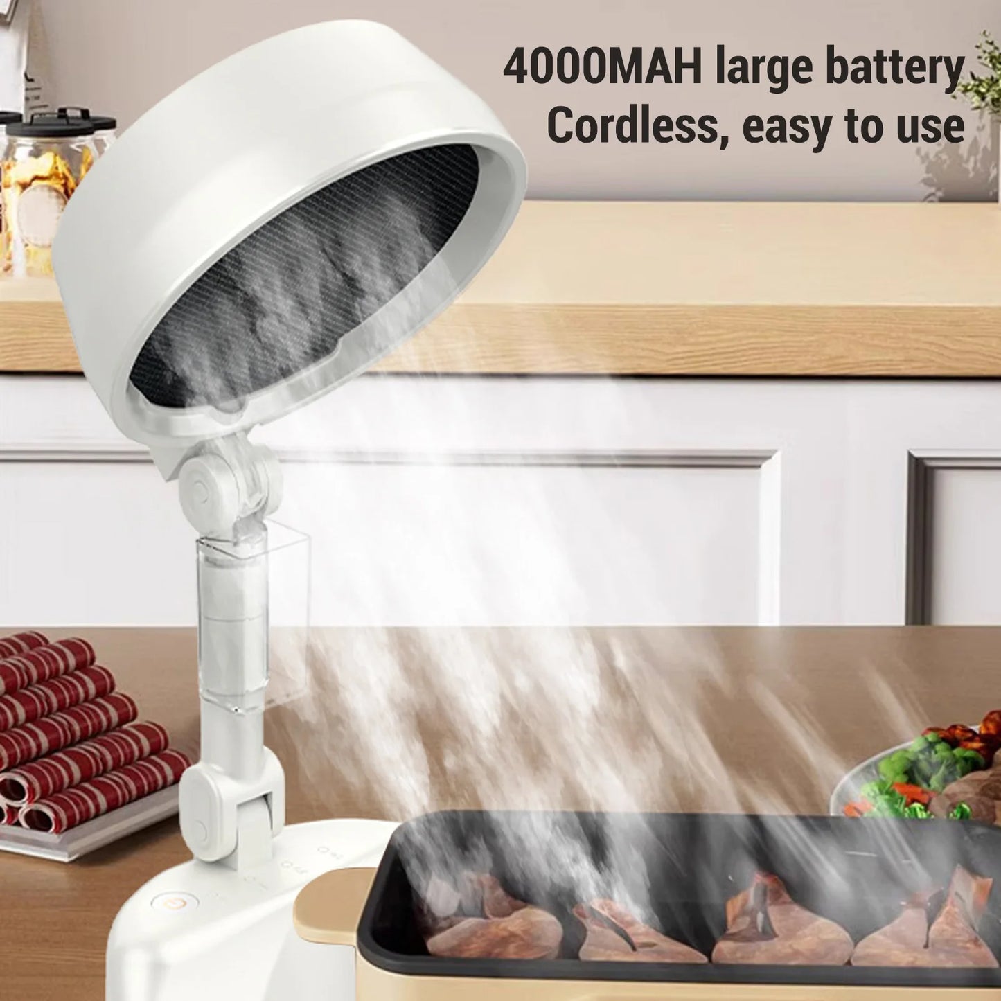 Portable Desktop Range Hood | 8W | 3 Speed | Foldable | Low Noise Kitchen Fan