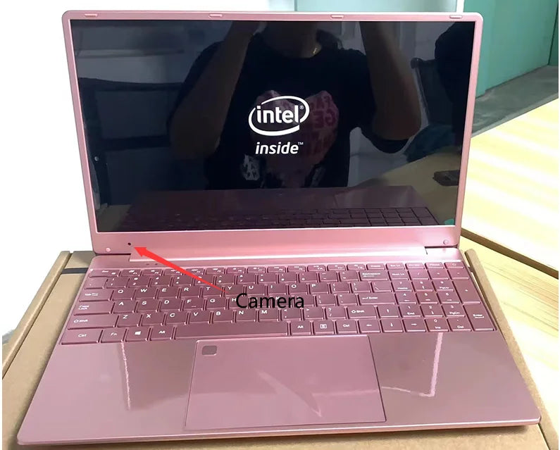 Pipo 15.6" Laptop – Intel Celeron N5095, 16GB DDR4, up to 1TB SSD, Pink/Silver, Windows 10
