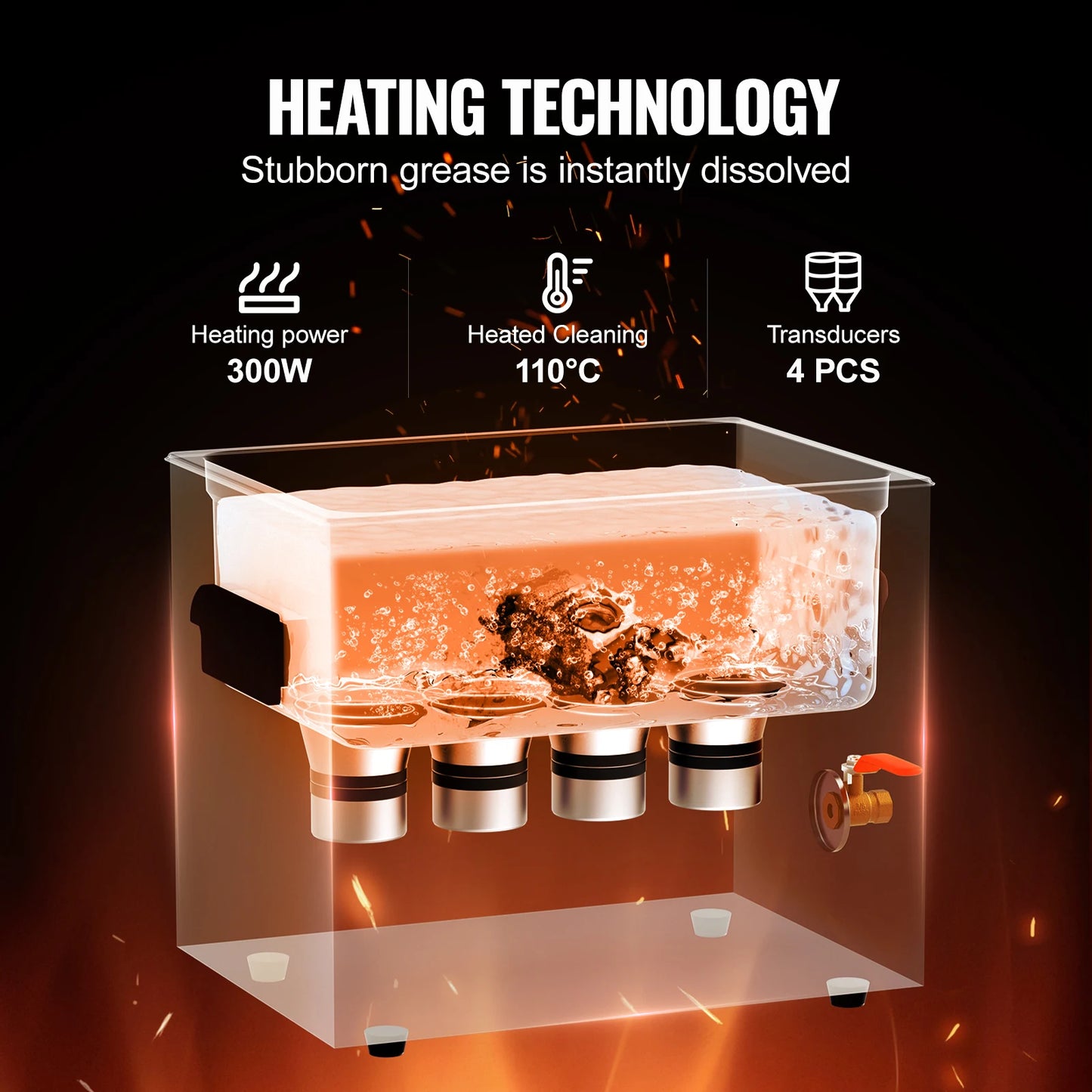 SucceBuy Ultrasonic Cleaner 2L–30L | Heater & Timer | Lab, Auto Parts, Jewelry