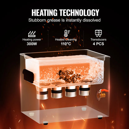 SucceBuy Ultrasonic Cleaner 2L–30L | Heater & Timer | Lab, Auto Parts, Jewelry