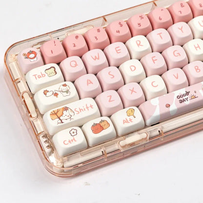 MOA Profile Cute Fall Puppy Gradient Keycap Set – Mechanical Keyboard