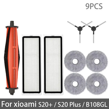 Xiaomi Robot Vacuum S20+ / B108GL / B108CN / B113CN Spare Parts – Brush, Filter & Mop