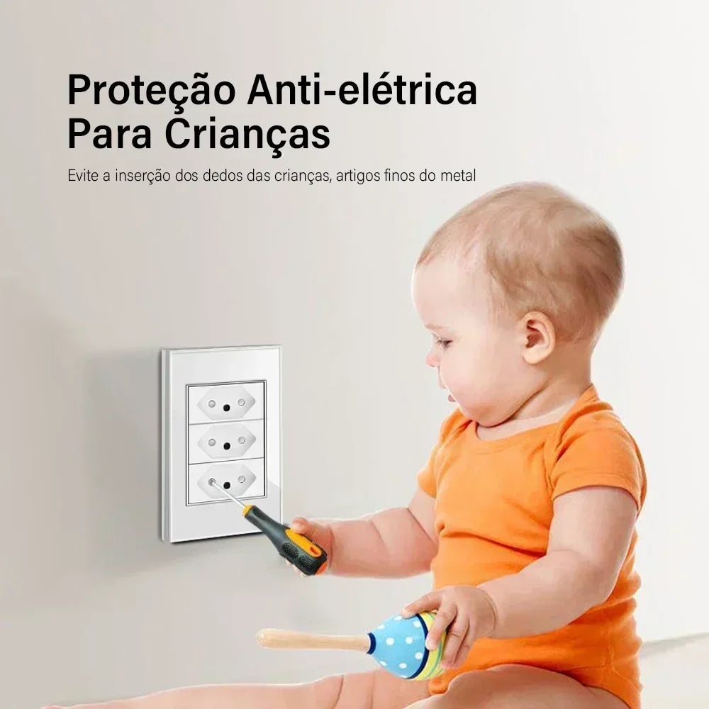 DELEFU Tempered Glass Smart Wall Socket with USB-C | Tuya WiFi | 10A–20A