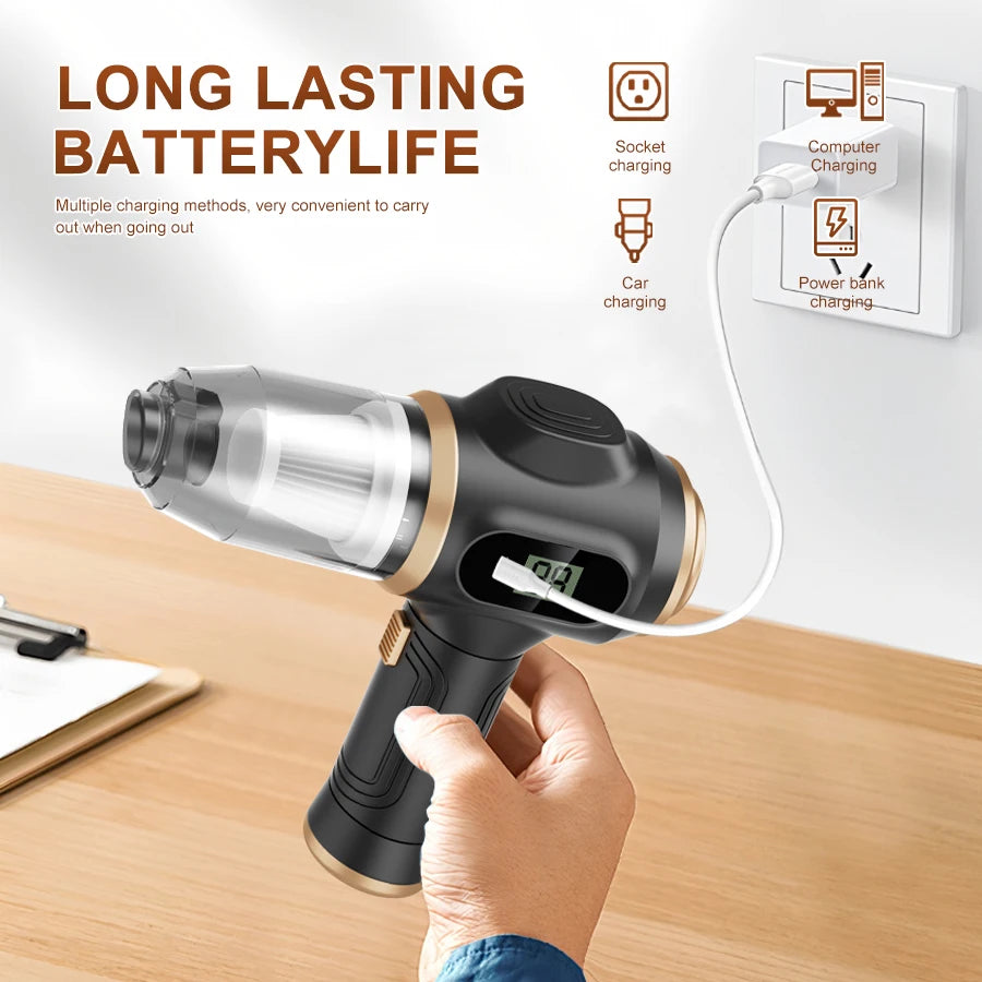 Cordless Handheld Vacuum Cleaner – Multi-functional for Dust, Debris, Pet Hair – Home & Car