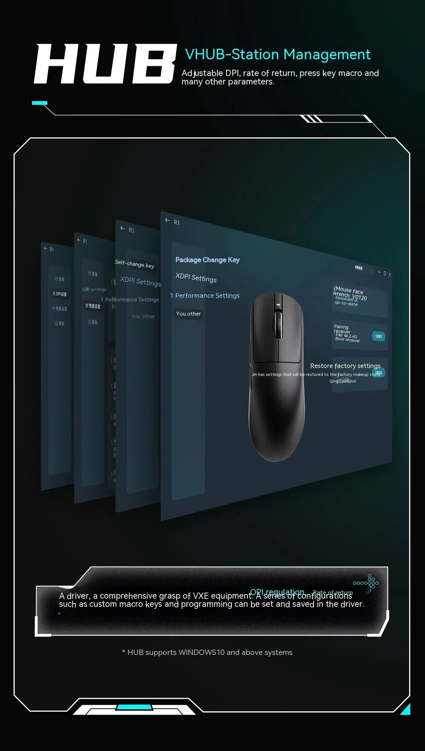 VXE Dragonfly R1 Wireless Gaming Mouse – PAW3395, 2KHz, Nordic 52840, BT5.4
