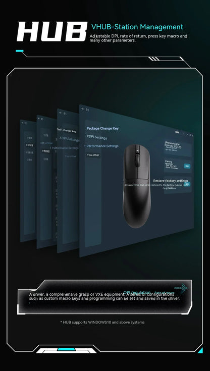 VXE Dragonfly R1 Wireless Gaming Mouse – PAW3395, 2KHz, Nordic 52840, BT5.4