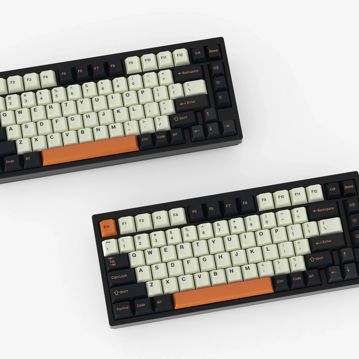 KBDiy GMK Carbon Keycaps 174 Keys | Cherry Profile PBT | Double Shot ISO | For Mechanical Keyboard