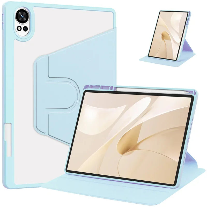 360° Rotating Acrylic Stand Case with Pencil Holder for Huawei MatePad 12x / MatePad Air 12 2024