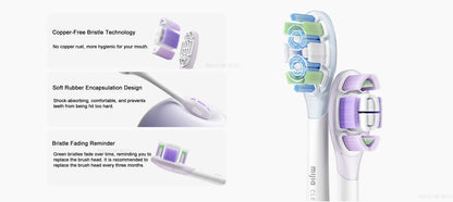 MIJIA Sonic Electric Toothbrush Pro – Smart 4 Modes, LED Screen, Travel Lock, IPX8, Long Battery Life